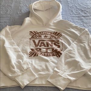 Brand new vans white hoodie